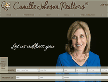 Tablet Screenshot of camillejohnson.com